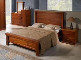 Cama Solteiro 8010 Style Flex de Madeira Maciça Domus Moveis
